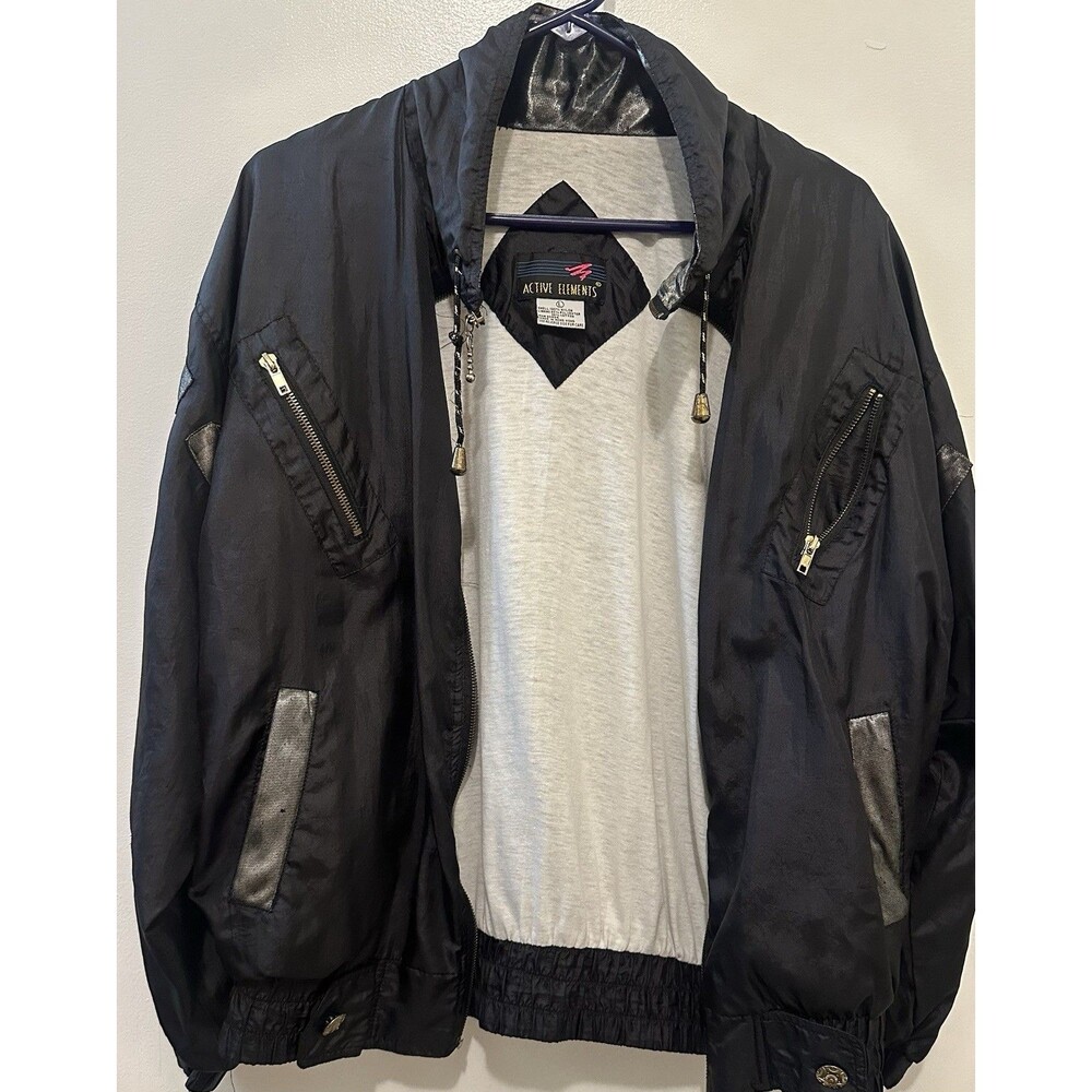 Active Elements Men Bomber Jacket Vintage Y2k Str… - image 2